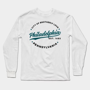 Vintage Philadelphia City of Brotherly Love USA Long Sleeve T-Shirt